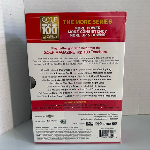 Golf Magazine Top 100 teachers in America 3-DVD box set - Picture 3 of 5